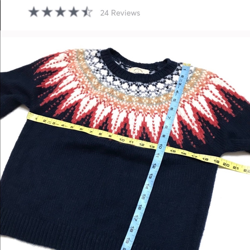 Marine Layer+Lost & Found Tessa Fair Isle Sweater - Picture 3 of 7